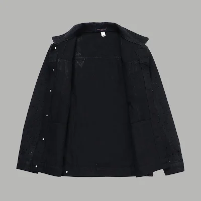 Джинсовая Рубашка Louis Vuitton Decorated With Rhinestones "Black" фото № 7