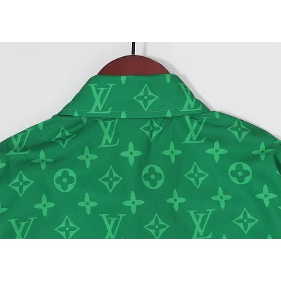 Рубашка Louis Vuitton Monogram "Green" фото № 4