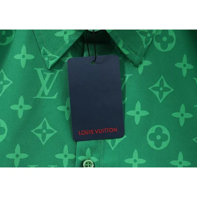 Рубашка Louis Vuitton Monogram "Green" фото № 5