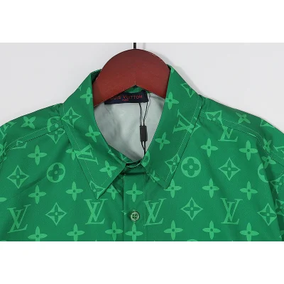 Рубашка Louis Vuitton Monogram "Green" фото № 7