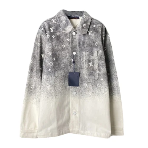 Рубашка Louis Vuitton "Gray, White"