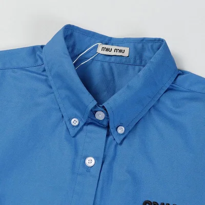 Рубашка Miu Miu Free Type "Blue" фото № 4