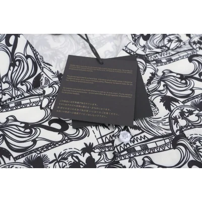 Рубашка Palm Angels Palm Patterns "White/Black" фото № 2