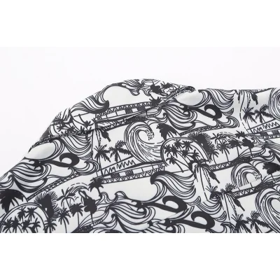 Рубашка Palm Angels Palm Patterns "White/Black" фото № 4