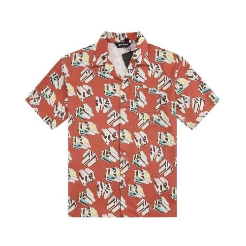 Рубашка Palm Angels Monogram Print "Peach"
