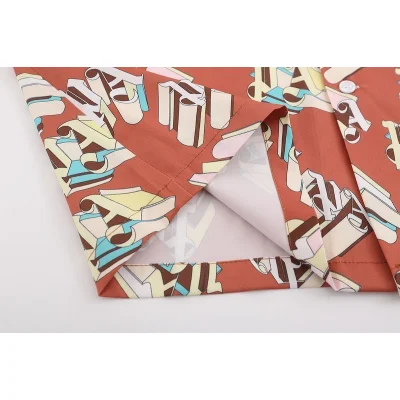 Рубашка Palm Angels Monogram Print "Peach" фото № 7