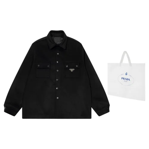 Рубашка Prada Stylish With Logo "Black"