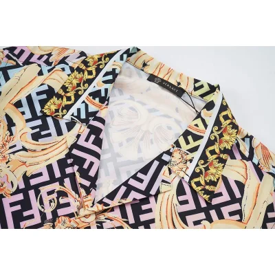 Рубашка Versace Ornament And Logo "Beige" фото № 6