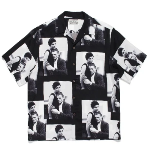 Рубашка Wacko Maria Print Men And Women "Black"