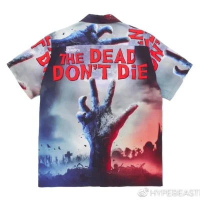 Рубашка Wacko Maria The Dead Dont Die "Blue/Red" фото № 3
