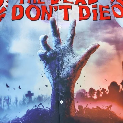 Рубашка Wacko Maria The Dead Dont Die "Blue/Red" фото № 7