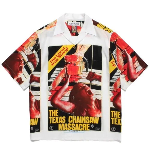 Рубашка Wacko Maria Blood Print "White/Red"