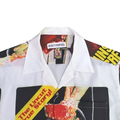 Рубашка Wacko Maria Blood Print "White/Red" фото № 9 Рубашка Wacko Maria Blood Print "White/Red" фото № 9