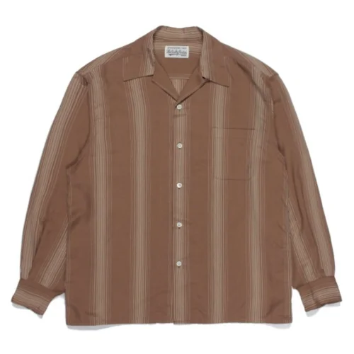 Рубашка Wacko Maria Striped "Brown"