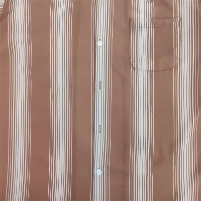 Рубашка Wacko Maria Striped "Brown" фото № 7