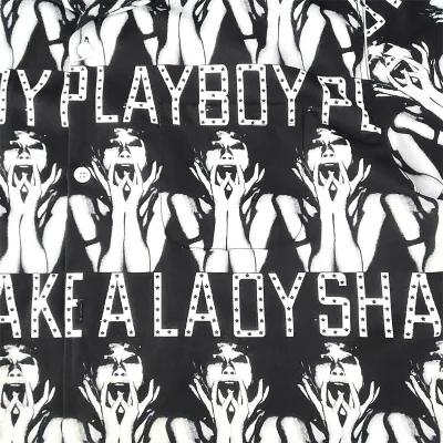 Рубашка Wacko Maria Playboy "Black" фото № 3
