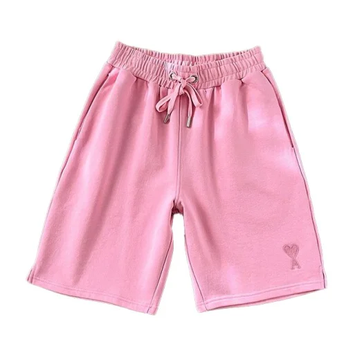 Шорты Amiri With The Red Heart Logo "Pink"