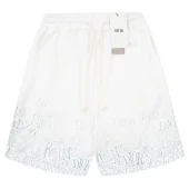 Шорты Christian Dior With Multiplied Text Logo "White"
