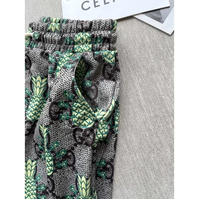 Шорты GUCCI Fruit Print "Grey, Green" фото № 8