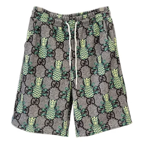 Шорты GUCCI Fruit Print "Grey, Green"
