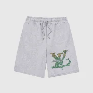 Шорты Louis Vuitton Big Green Logo "Gray"