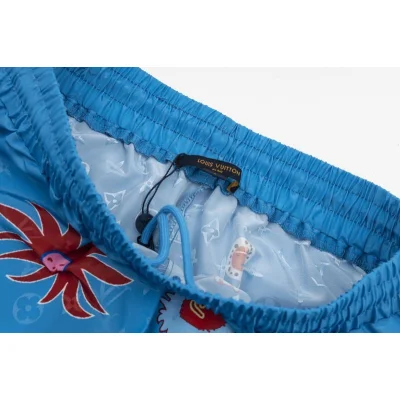 Шорты Louis Vuitton With The Image Of The Sun "Blue" фото № 3