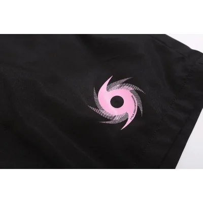 Шорты Palm Angels With Stripes And Spiral Logo "Black/Pink" фото № 4