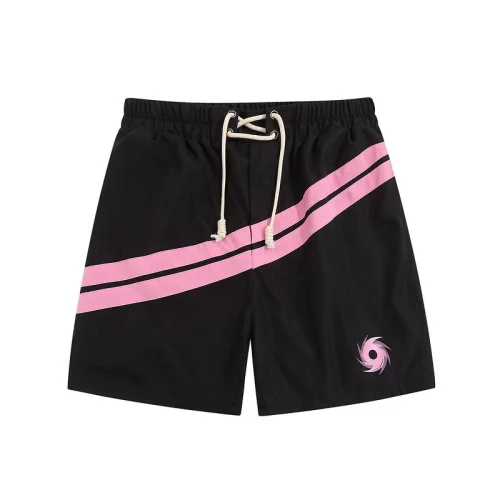 Шорты Palm Angels With Stripes And Spiral Logo "Black/Pink"