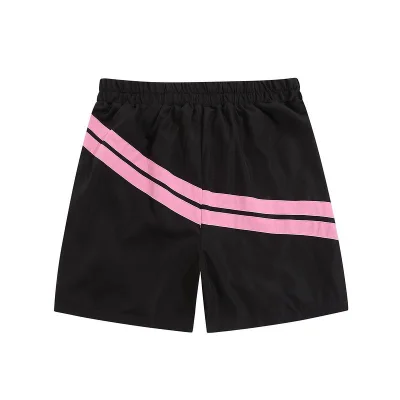 Шорты Palm Angels With Stripes And Spiral Logo "Black/Pink" фото № 6