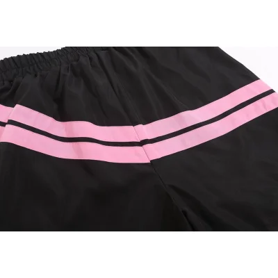 Шорты Palm Angels With Stripes And Spiral Logo "Black/Pink" фото № 7