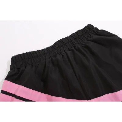 Шорты Palm Angels With Stripes And Spiral Logo "Black/Pink" фото № 8