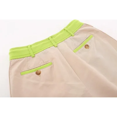 Шорты Palm Angels With A Belt Attachment "Cream/Pink" фото № 2