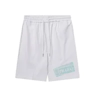 Шорты Prada With Blue Plaque "White"