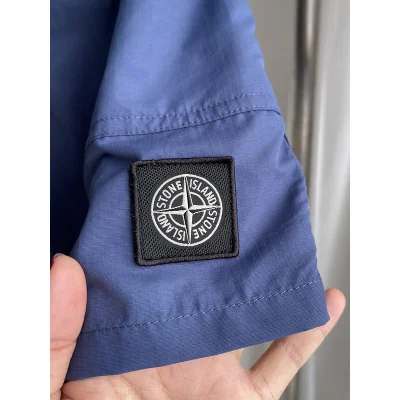 Шорты Stone Island With A Cloth Strap "Blue" фото № 4