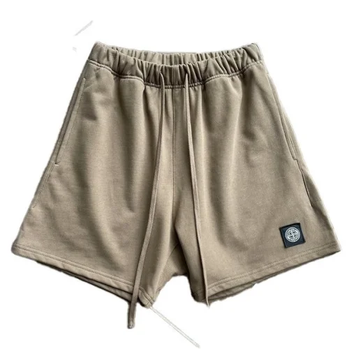 Шорты Stone Island Black Square Logo Sport "Brown"