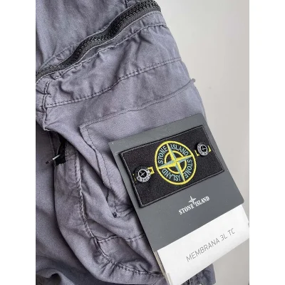 Шорты Stone Island With A Chevron Patch "Gray" фото № 3