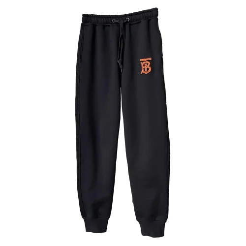 Штаны Burberry Frontside Orange Logo BT Black Interior Lines "Black"