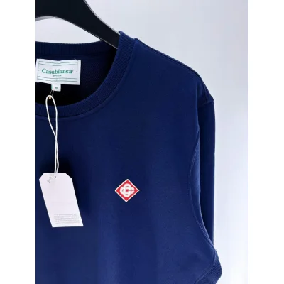 Свитшот Casablanca Frontside Logo In Red Romb "Blue" фото № 6