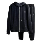 Спортивный костюм Christian Dior Black Stripe Silver Logo "Black"