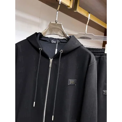 Спортивный костюм Christian Dior Black Stripe Silver Logo "Black" фото № 5