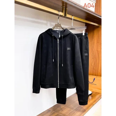 Спортивный костюм Christian Dior Black Stripe Silver Logo "Black" фото № 2