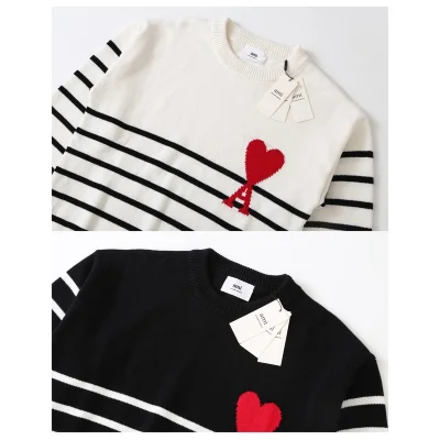 Свитер Amiri Heart "Black" фото № 3