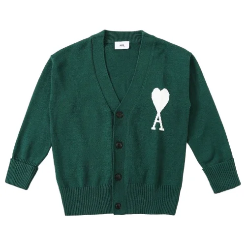 Кардиган Amiri V-Neck "Green/White"