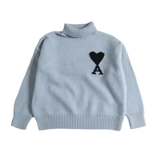 Свитер Amiri With Big Heart Logo "Gray"