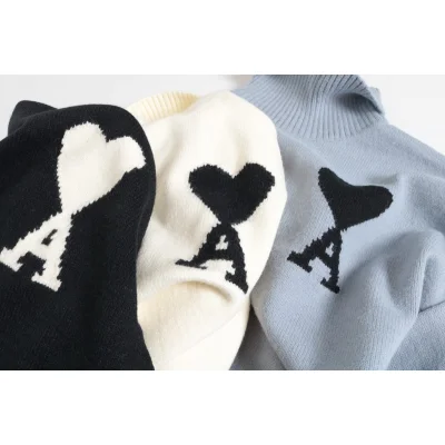 Свитер Amiri With Big Heart Logo "Gray" фото № 2