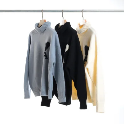 Свитер Amiri With Big Heart Logo "Gray" фото № 3