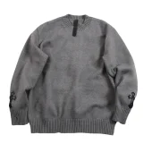 Свитер Chrome Hearts Leather Logo "Gray"