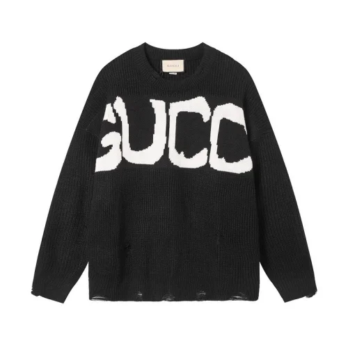 Худи Gucci Knitted Big Front Print "Black"