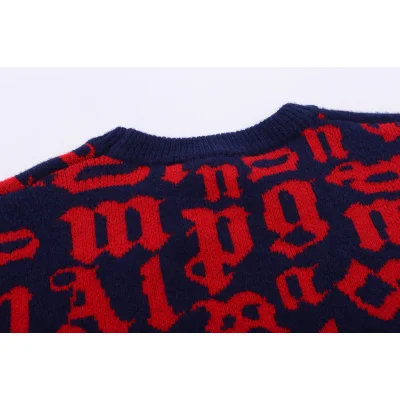 Свитер Palm Angel Letters In A Scatter "Red/Blue" фото № 4