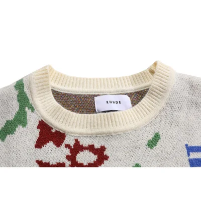 Свитер Rhude With Unique Print "Gray" фото № 9